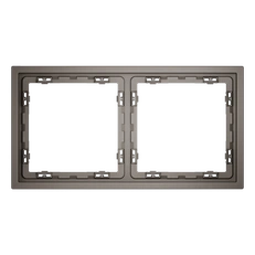 Изображение Рамка пластиковая VOLTUM S70 на 2 поста (капучино)