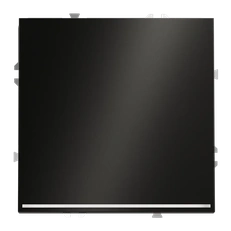 Изображение Выключатель встраиваемый VOLTUM S70 одноклавишный с подсветкой 10А (антрацит)